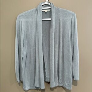 Cyrus Women's Light Gray Open Front Cardigan